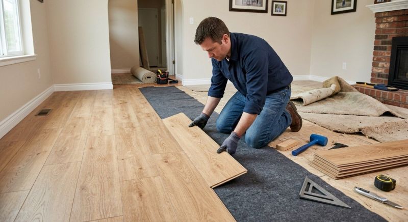Laminate Floor Remodeling in Calvert County, MD