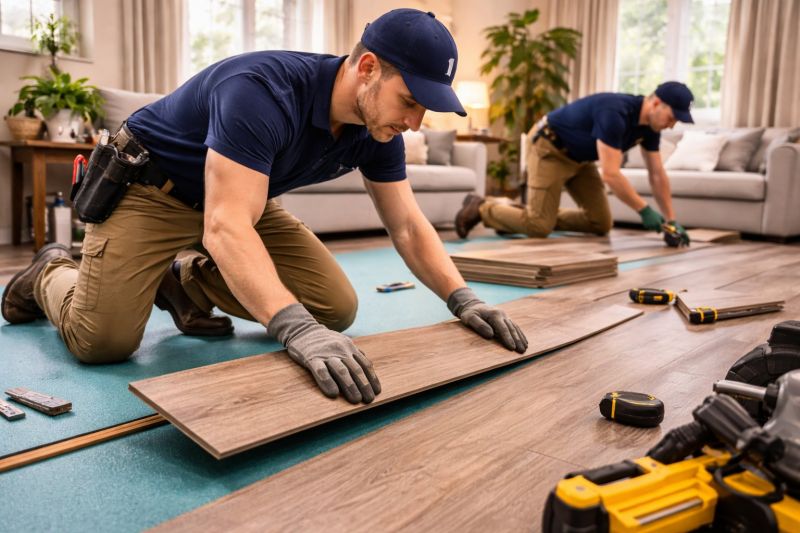 Laminate Floor Replacement in Lusby, MD