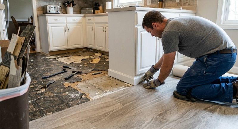 Linoleum Flooring Replacement in Calvert County, MD