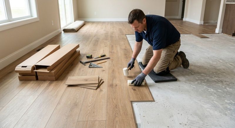 Luxury Vinyl Tile Installation in Chesapeake Beach, MD