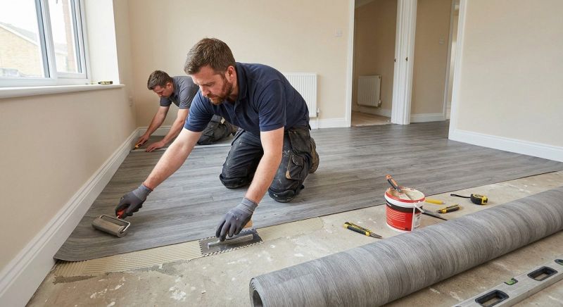 Sheet Linoleum Installation in Hollywood, MD