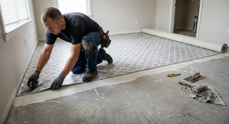 Sheet Linoleum Installation in Prince Frederick, MD