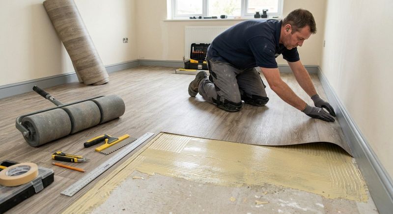 Sheet Vinyl Installation in Lusby, MD