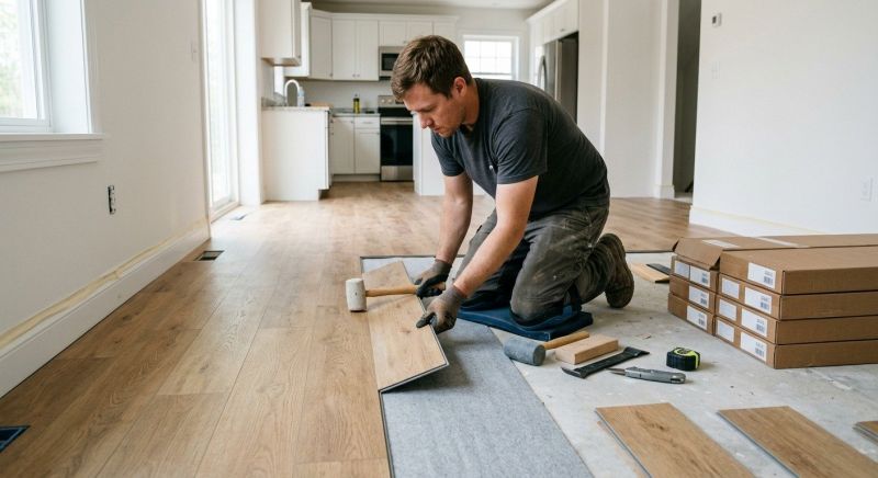 Vinyl Plank Floor Installation in Calvert County, MD