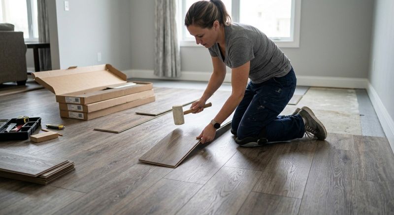 Vinyl Plank Floor Installation in Calvert County, MD