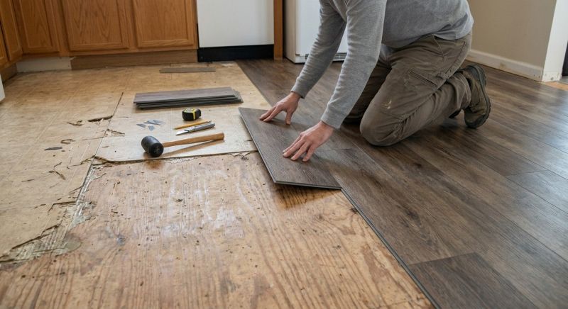 Vinyl Tile Replacement in Calvert County, MD